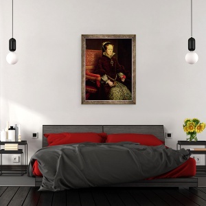 Tablou inramat - Anthonis van Dashorst Mor - Regina Maria I 1516-58 1554, 70 x 90 cm - Img 3
