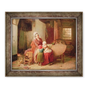 Tablou inramat - Antoine de Bruycker - Mama Fericita, 70 x 85 cm