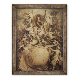 Tablou inramat - Antoine Dieu - Alegorie de Filip al II-lea 1674-1723 Duce de Orleans, 70 x 90 cm