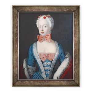 Tablou inramat - Antoine Pesne - Printesa Mostenitoare Elisabeth Christine von Preussen I, 70 x 85 cm