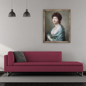 Tablou inramat - Anton Graff - Fiica - Portret De Caroline Susanne Graff b.1781, 50 x 60 cm - Img 2