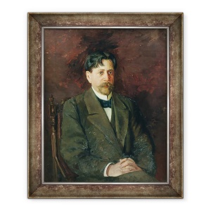 Tablou inramat - Anton Nikolayevich Kurbatov - Portretul Poetului Innokenty Annensky 1856-1909, 50 x 60 cm