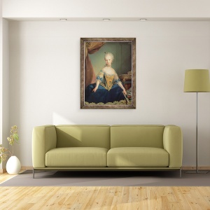 Tablou inramat - Anton Raphael Mengs - Maria Josepha de Austria, 60 x 80 cm - Img 2