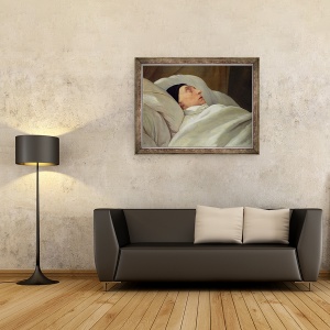 Tablou inramat - Ary Scheffer - Marie Joseph 1757-1834 Marquis de La Fayette, 60 x 80 cm - Img 2