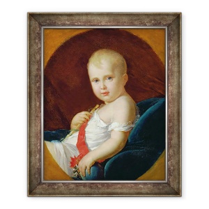 Tablou inramat - Baron Gerard, Francois Pascal Simon - Portretul lui Napoleon, Printul Imperial si Regele Romei, 50 x 60 cm