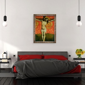 Tablou inramat - Barthelemy d'Eyck - Hristos pe cruce, 70 x 90 cm - Img 3
