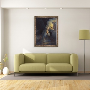 Tablou inramat - Bartolome Esteban Murillo - Hristos in Gradina Maslinilor, 70 x 90 cm - Img 2