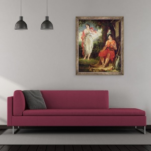 Tablou inramat - Benjamin Robert Haydon - Venus si Ancorses, 50 x 60 cm - Img 2