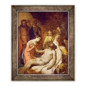 Tablou inramat - Benjamin West - Studiul plangerii despre Hristos mort, 50 x 60 cm