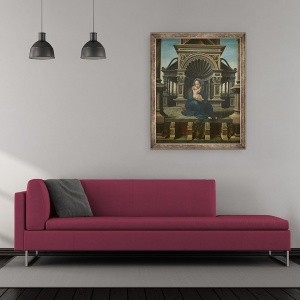 Tablou inramat - Bernard van Orley - Fecioara din Louvain, 50 x 60 cm - Img 2