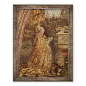 Tablou inramat - Bernardino di Betto Pinturicchio - Papa Alexandru VI, 60 x 80 cm
