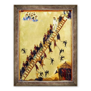 Tablou inramat - Byzantine - Scara cereasca a Sfantului Ioan de Climacus, 60 x 80 cm