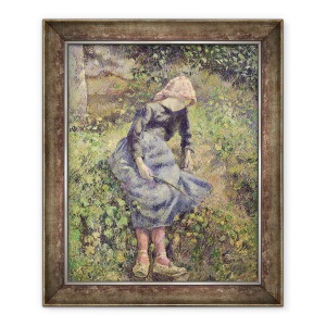 Tablou inramat - Camille Pissarro - Fata cu un bat, 50 x 60 cm