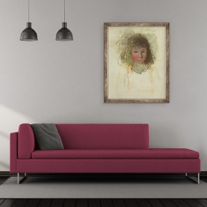 Tablou inramat - Camille Pissarro - Fiul artistului Georges, detaliu, 50 x 60 cm - Img 2