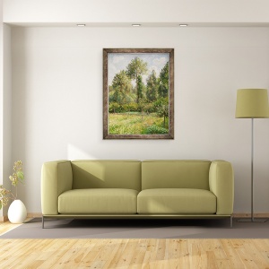 Tablou inramat - Camille Pissarro - Plopi, 60 x 80 cm - Img 2