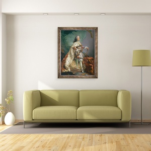 Tablou inramat - Carl Gustaf Pilo - Portret De Frederick V, 60 x 80 cm - Img 2