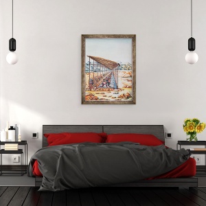 Tablou inramat - Carlos Juliao - Spalare pietre pretioase in Brazilia, 70 x 90 cm - Img 3