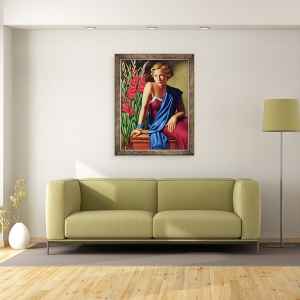 Tablou inramat - Catherine Abel - Fata cu inelul de scarabeu, 60 x 80 cm - Img 2