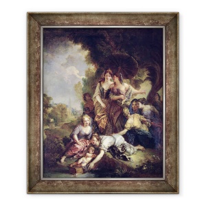 Tablou inramat - Charles de la Fosse - Moise a fost salvat din apa, 70 x 85 cm