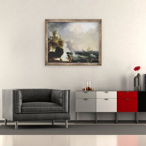 Tablou inramat - Charles Francois Lacroix de Marseille - Furtuna, 50 x 60 cm - Img 2