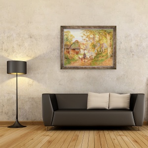 Tablou inramat - Charles James Adams - inapoi la Fold, 60 x 80 cm - Img 2