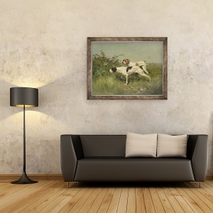 Tablou inramat - Charles Oliver de Penne - Doua indicii, 70 x 90 cm - Img 2