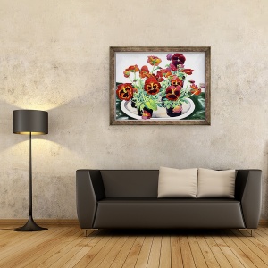 Tablou inramat - Christopher Ryland - Panselute, 60 x 80 cm - Img 2