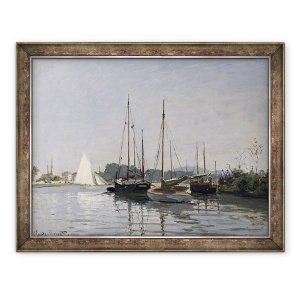 Tablou inramat - Claude Monet - Barci de agrement, Argenteuil, 60 x 80 cm