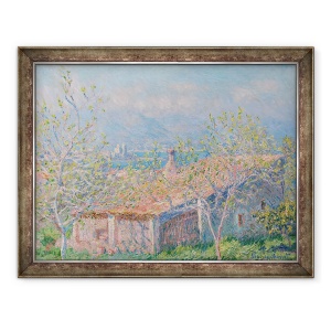 Tablou inramat - Claude Monet - Casa gradinarului din Antibes, 70 x 90 cm