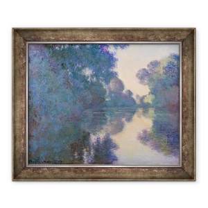 Tablou inramat - Claude Monet - Dimineata pe Sena langa Giverny, 50 x 60 cm