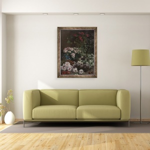 Tablou inramat - Claude Monet - Flori de primavara, 60 x 80 cm - Img 2
