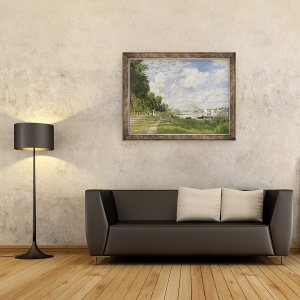 Tablou inramat - Claude Monet - Marina de la Argenteuil, 60 x 80 cm - Img 2