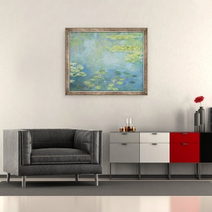 Tablou inramat - Claude Monet - Nuferi II, 50 x 60 cm - Img 2