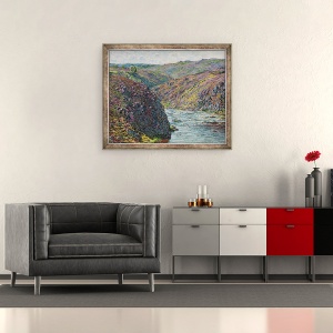 Tablou inramat - Claude Monet - Ravine de creuse la sfarsitul zilei, 70 x 85 cm - Img 2