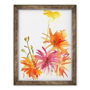 Tablou inramat - Claudia Hutchins-Puechavy - Galbenele si alte flori I, 60 x 80 cm