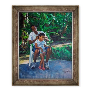Tablou inramat - Colin Bootman - Bunicul si Copilul, 70 x 85 cm