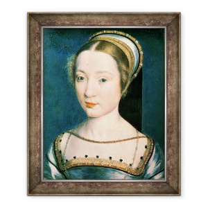 Tablou inramat - Corneille de Lyon - Portretul Reginei Claude 1499-1524, 70 x 85 cm