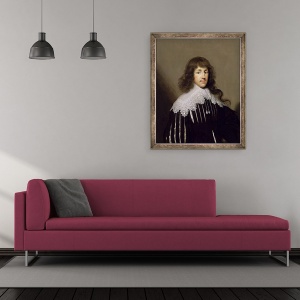 Tablou inramat - Cornelius Janssen van Ceulen - Sir Francis Godolphin, 50 x 60 cm - Img 2