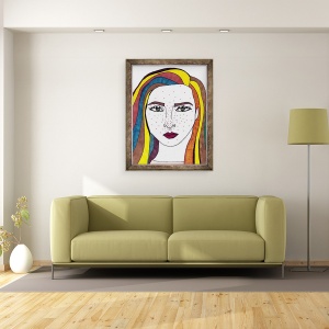 Tablou inramat - Daisy de Villeneuve - Autoportret II, 70 x 90 cm - Img 2