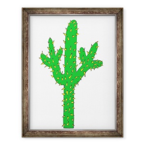 Tablou inramat - Daisy de Villeneuve - Cactus, 60 x 80 cm
