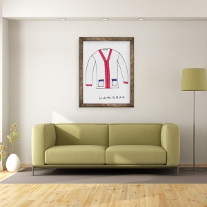 Tablou inramat - Daisy de Villeneuve - Cardigan, 70 x 90 cm - Img 2