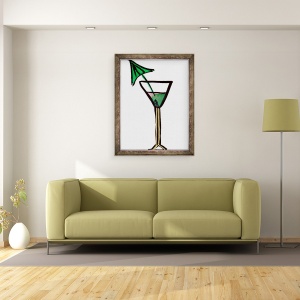 Tablou inramat - Daisy de Villeneuve - Cocktail, 70 x 90 cm - Img 2