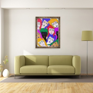 Tablou inramat - Daisy de Villeneuve - Doamnelor, 70 x 90 cm - Img 2