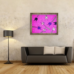 Tablou inramat - Daisy de Villeneuve - Lalele, 60 x 80 cm - Img 2