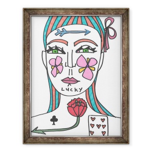 Tablou inramat - Daisy de Villeneuve - Lucky, 60 x 80 cm