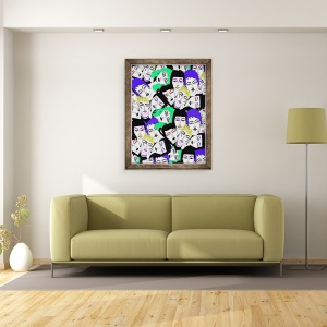 Tablou inramat - Daisy de Villeneuve - Mai multe fete, 70 x 90 cm - Img 2