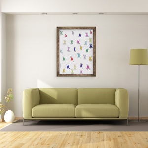 Tablou inramat - Daisy de Villeneuve - Stele colorate, 70 x 90 cm - Img 2