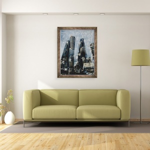 Tablou inramat - David Studwell - Metropolis III, 70 x 90 cm - Img 2