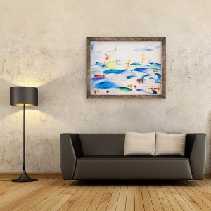 Tablou inramat - Deborah Eve Alastra - Ocean puzzle, 1993, 60 x 80 cm - Img 2