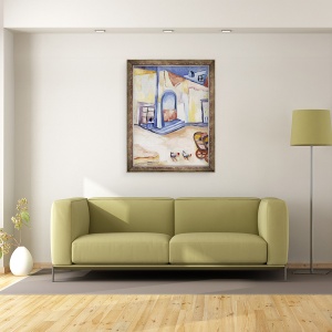 Tablou inramat - Deborah Eve Alastra - Street Corner Guanajuato, 60 x 80 cm - Img 2